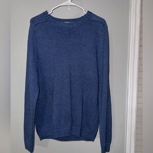Faded Glory Medium Blue Heather Knit Sweater